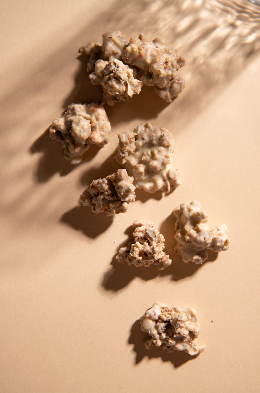 P'tits rochers chocolat blanc cranberries citron vert